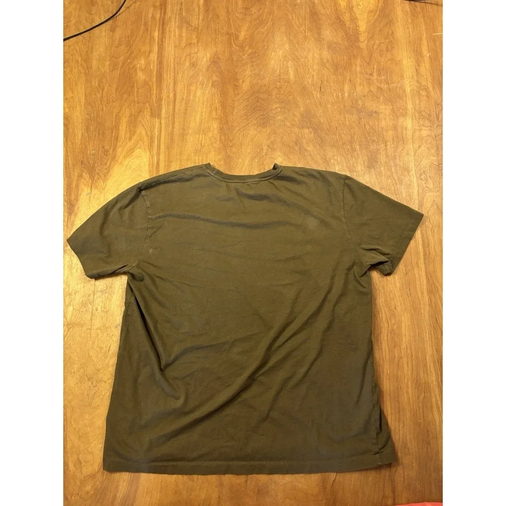 Polo‎ Ralph Lauren Men's L Pocket T Shirt Army Green Purple Pony